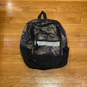 L.L. Bean Men's Camouflage Backpack with Black Accents